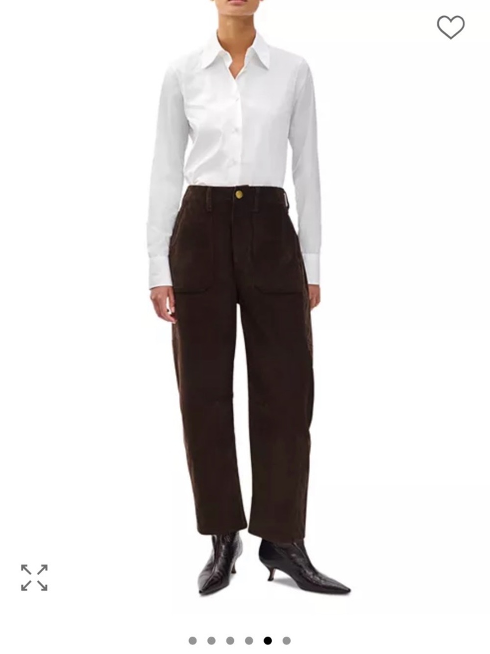 Rag and Bone Charlie Barrel Jeans in Espresso - Picture 3 of 13